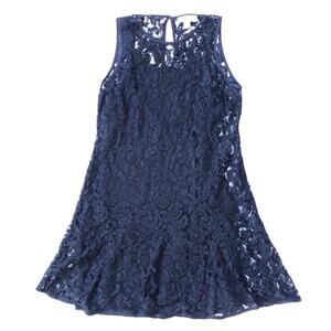 MICHAEL Michael Kors • Navy Blue Lace Shift Dress